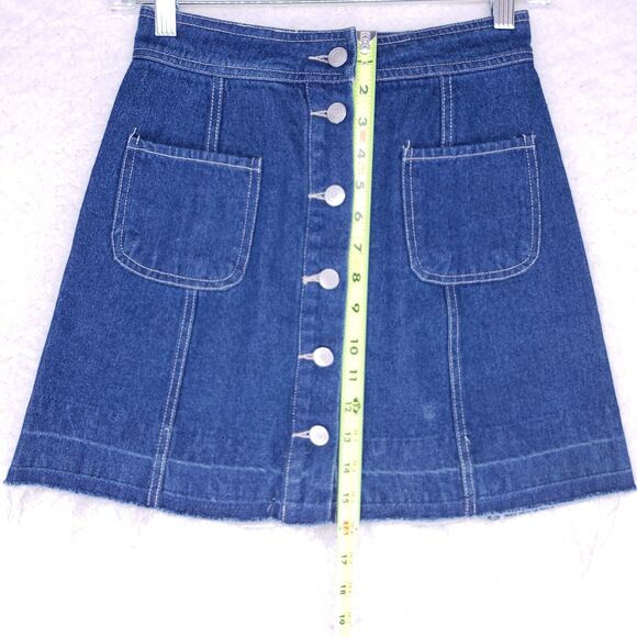 SANS SOUCI Denim Skirt Womens Size S Blue Jean Casual Pants - Picture 3 of 6